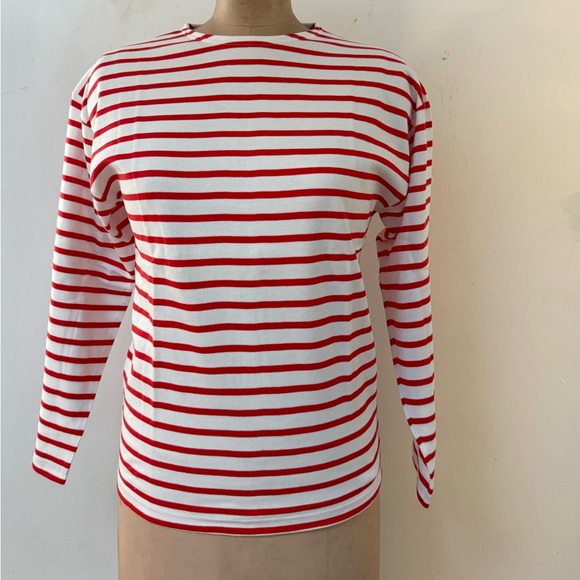 vintage deadstock ARMOR-LUX breton striped shirt MEDIUM made in france - Picture 2 of 12